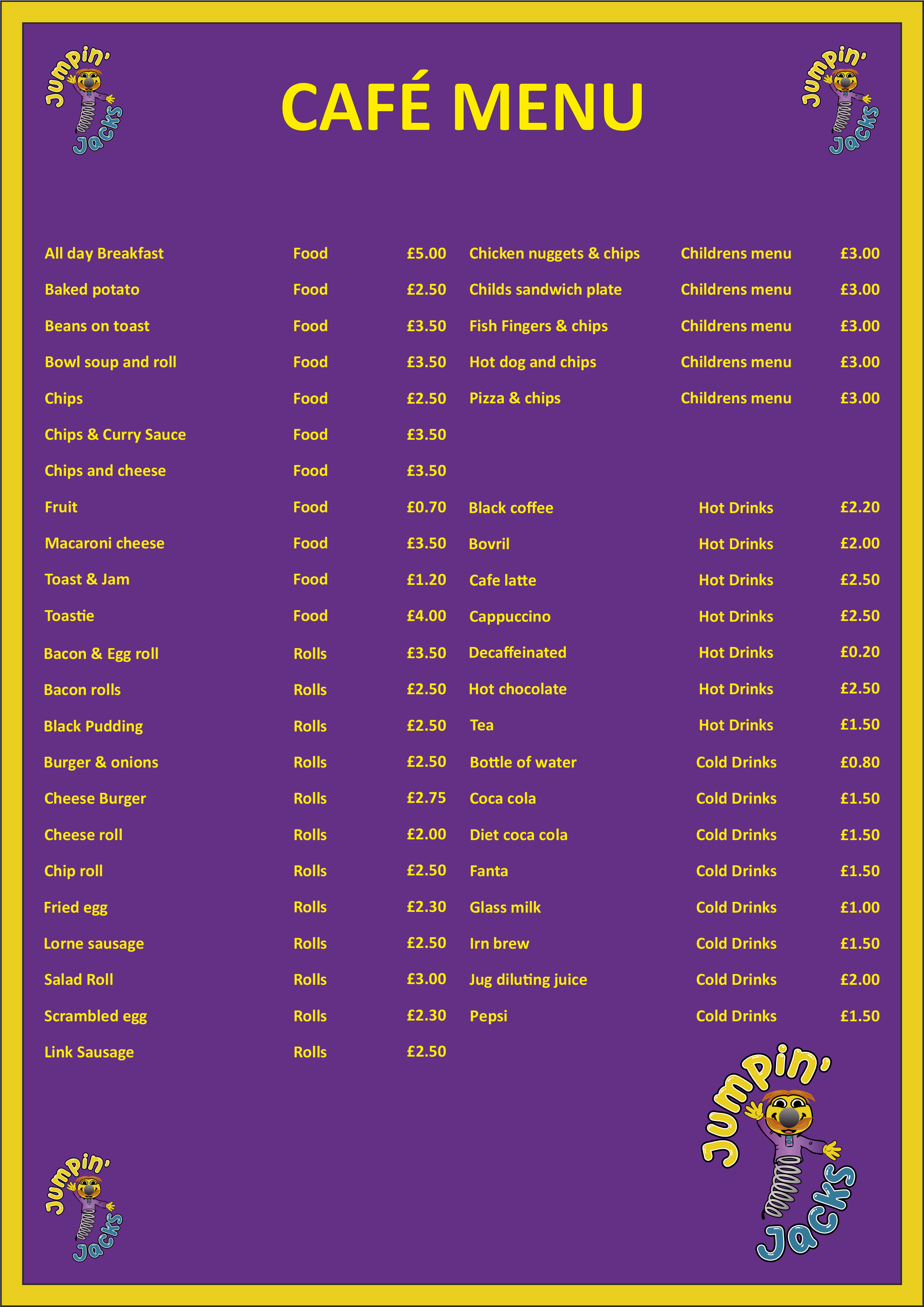 Cafe Jumpin' Jacks Glenrothes